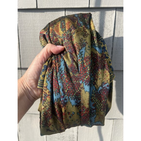 Vintage Y2K Hale Bob v-neck slinky whimsigoth forest fairy dress S bodycon ruche - Picture 5 of 10